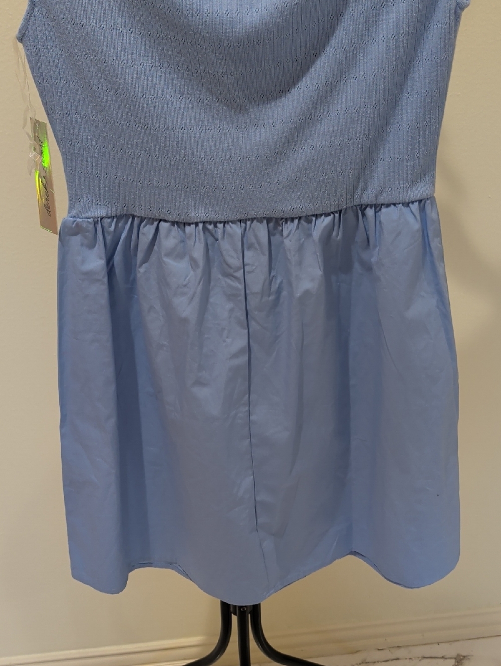 Derek Heart Light Blue Dress Size L - Picture 6 of 8